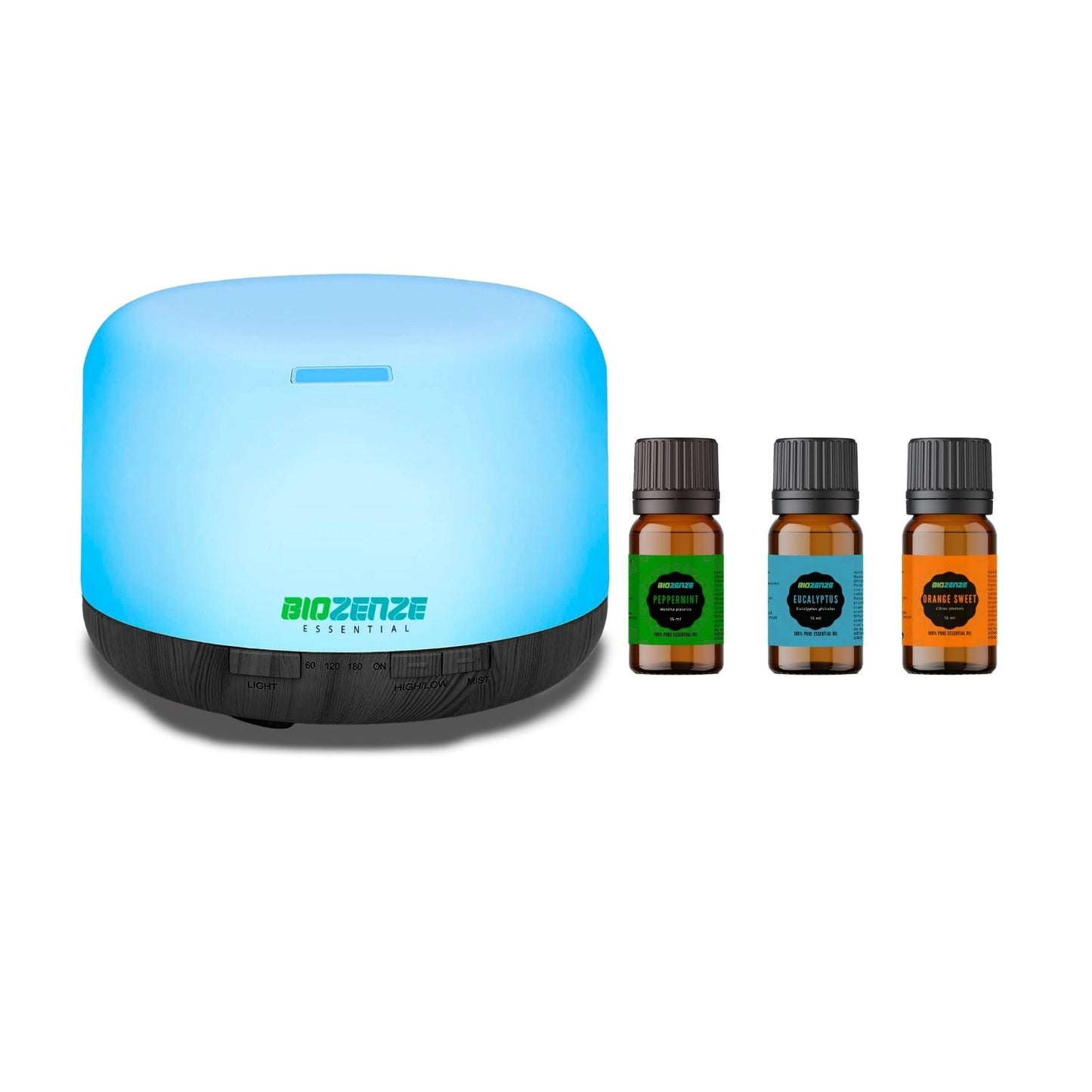 Humidificador Difusor Biozenze 818 Ultrasónico de Aceites Esenciales 7 colores