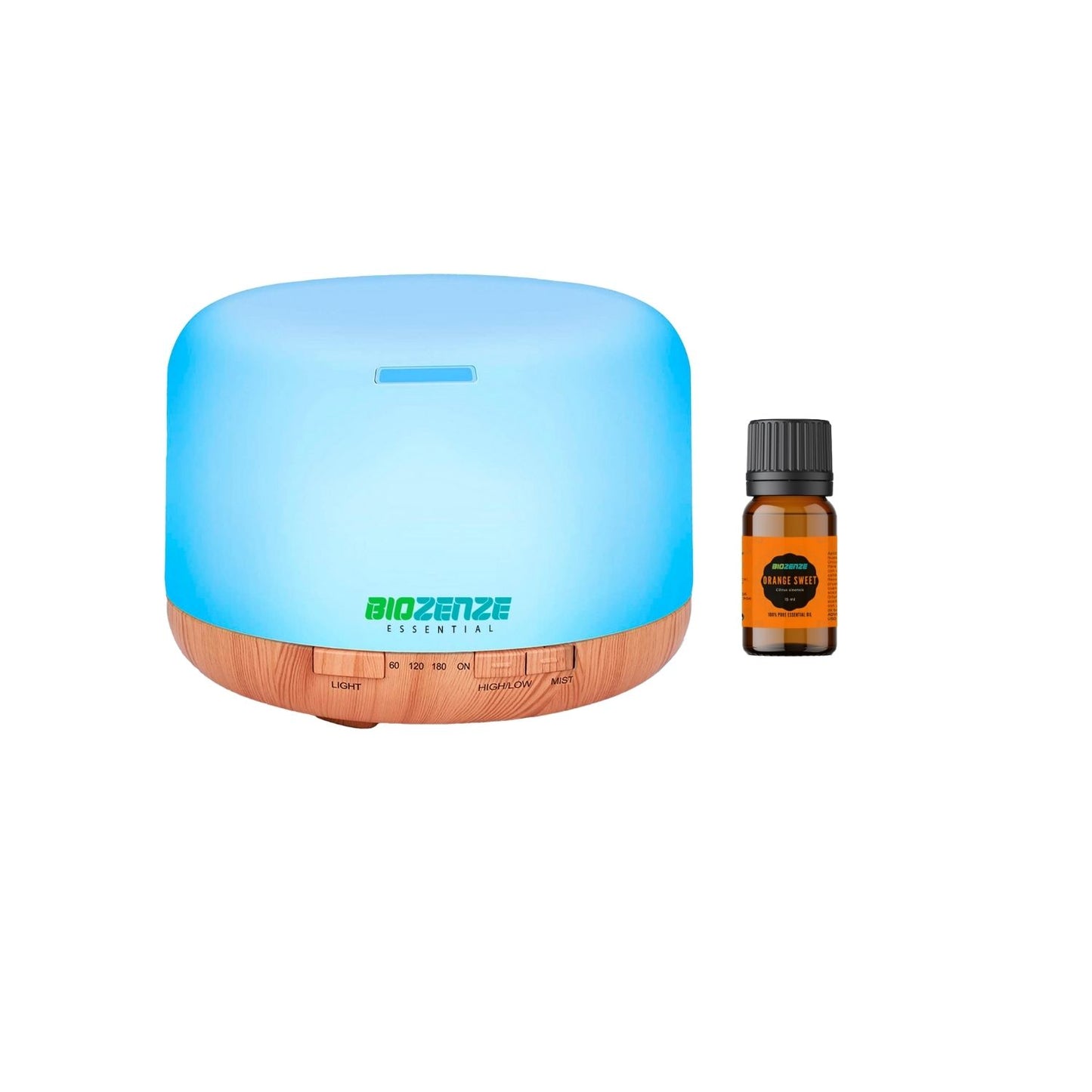Humidificador Difusor Biozenze 818 Ultrasónico de Aceites Esenciales 7 colores