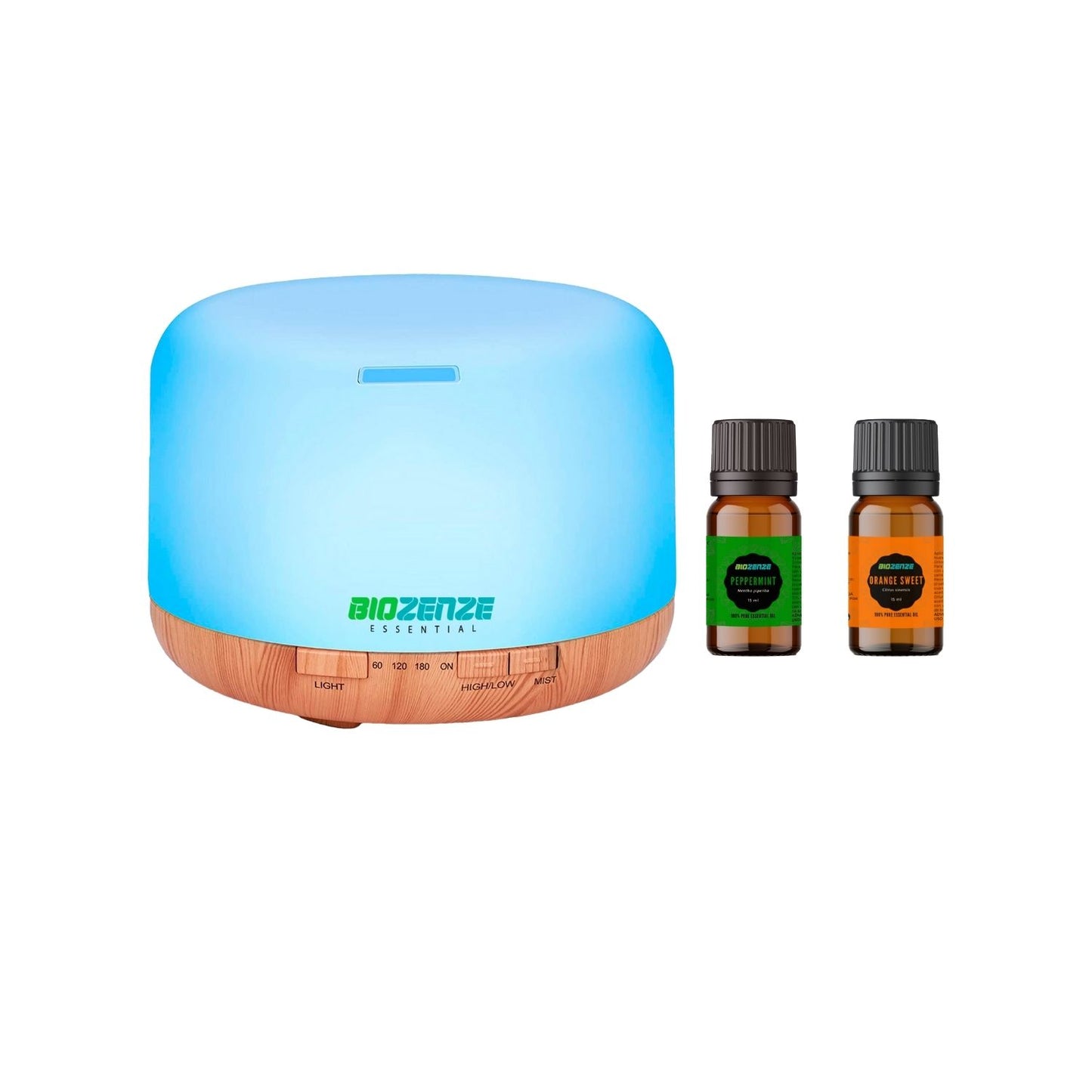 Humidificador Difusor Biozenze 818 Ultrasónico de Aceites Esenciales 7 colores