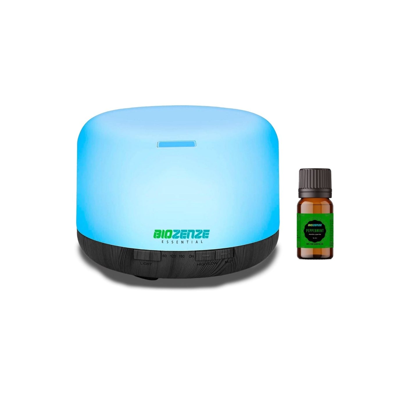 Humidificador Difusor Biozenze 818 Ultrasónico de Aceites Esenciales 7 colores