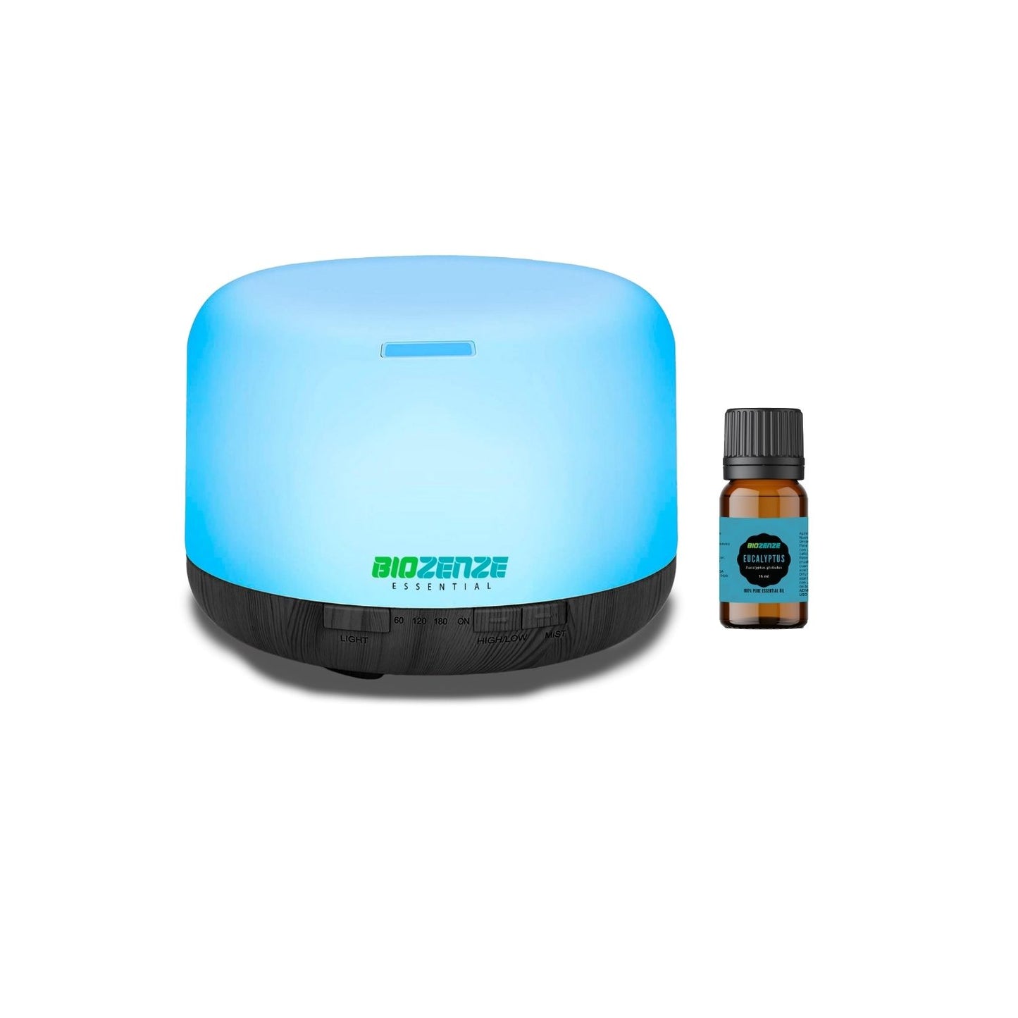 Humidificador Difusor Biozenze 818 Ultrasónico de Aceites Esenciales 7 colores