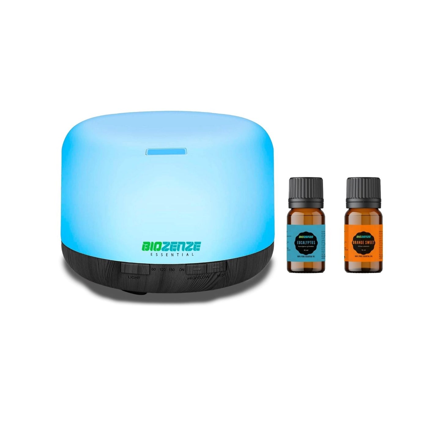 Humidificador Difusor Biozenze 818 Ultrasónico de Aceites Esenciales 7 colores