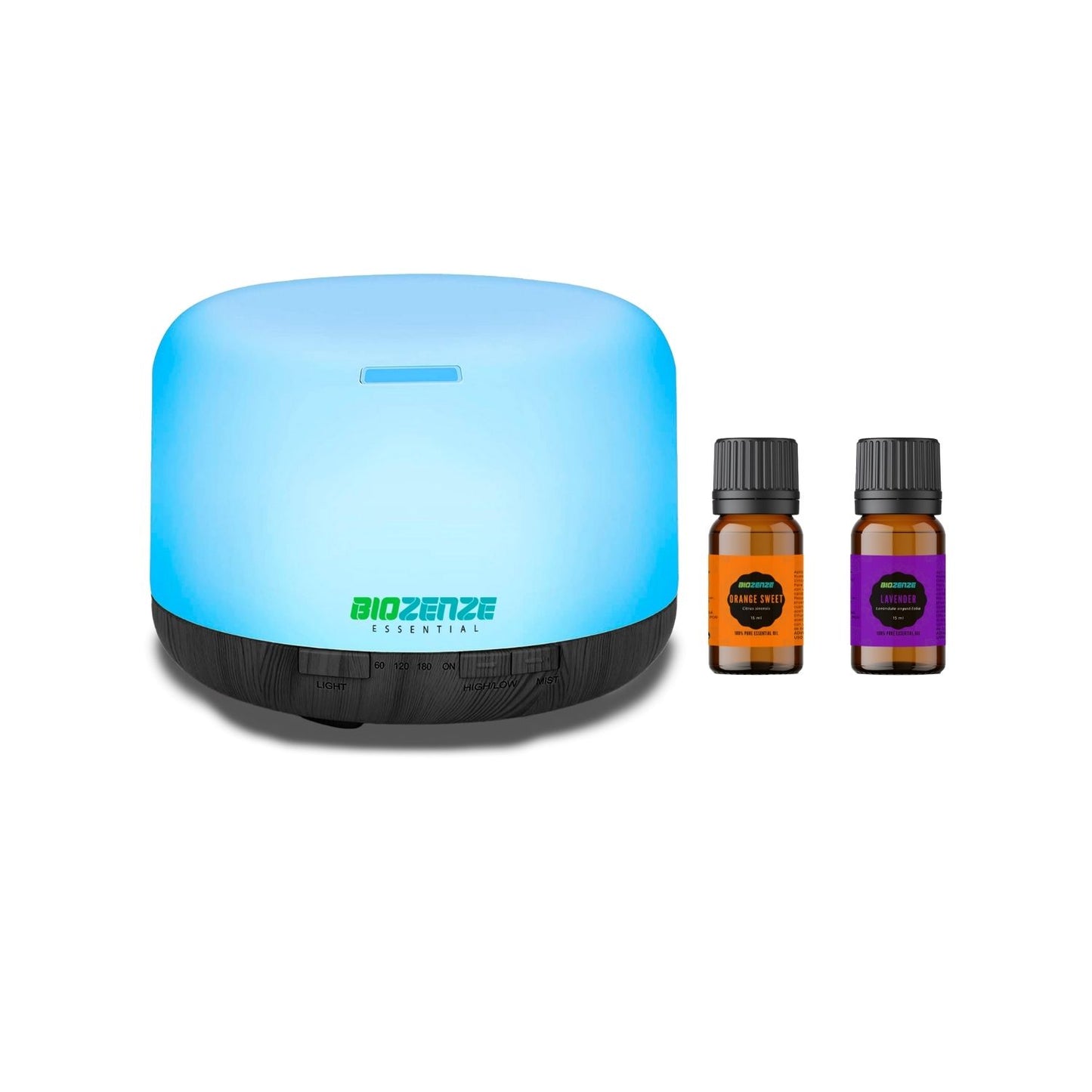 Humidificador Difusor Biozenze 818 Ultrasónico de Aceites Esenciales 7 colores