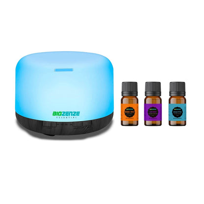 Humidificador Difusor Biozenze 818 Ultrasónico de Aceites Esenciales 7 colores