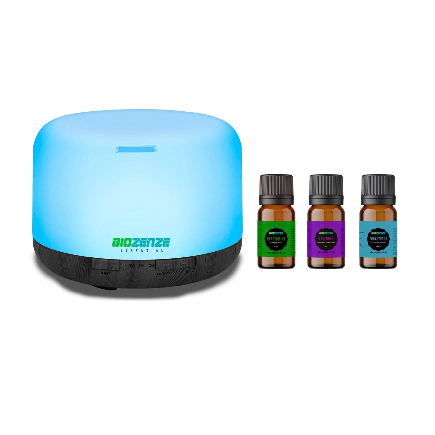 Humidificador Difusor Biozenze 818 Ultrasónico de Aceites Esenciales 7 colores