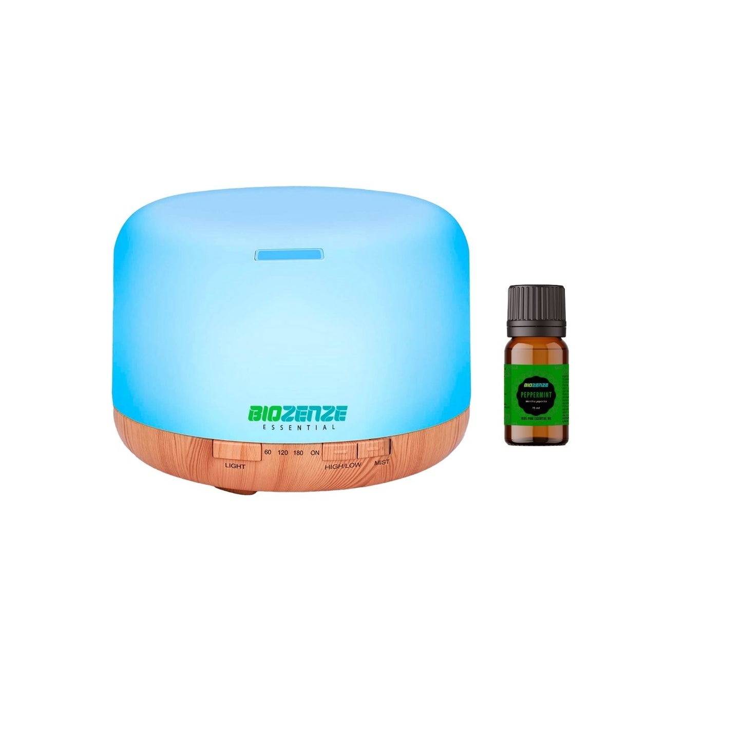 Humidificador Difusor Biozenze 818 Ultrasónico de Aceites Esenciales 7 colores