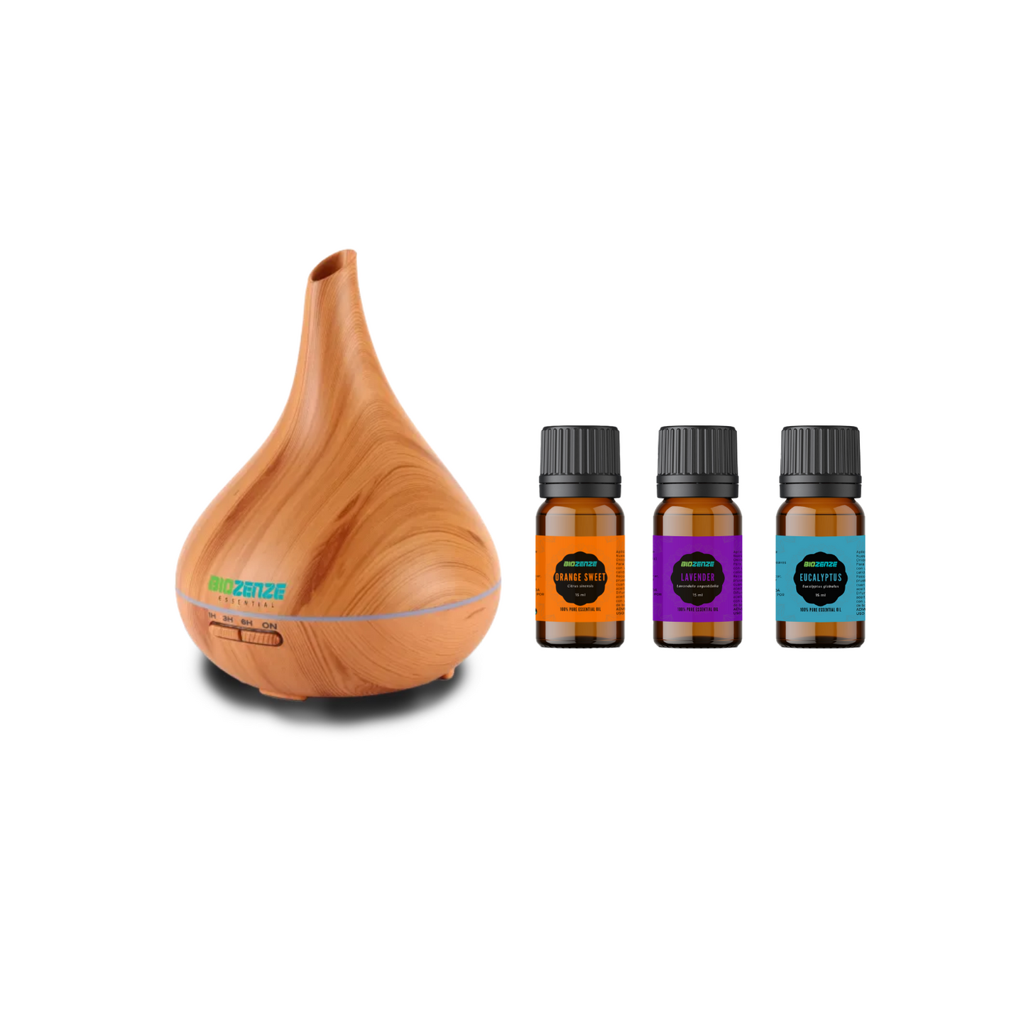 Humidificador Difusor Biozenze 907 Ultrasónico de Aceites Esenciales