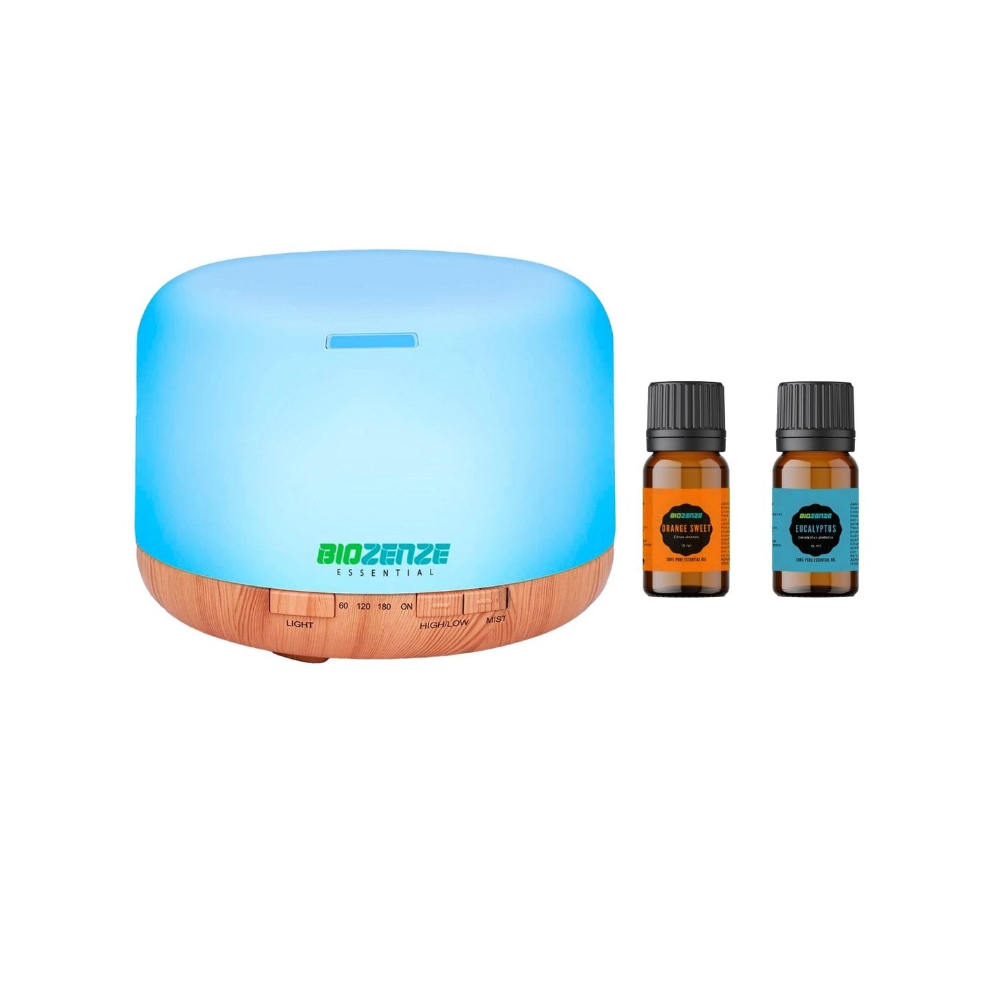 Humidificador Difusor Biozenze 818 Ultrasónico de Aceites Esenciales 7 colores
