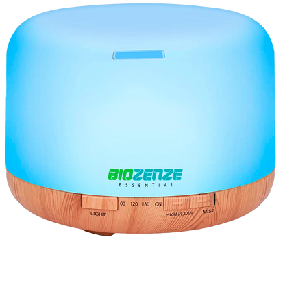 Humidificador Difusor Biozenze 818 Ultrasónico de Aceites Esenciales 7 colores